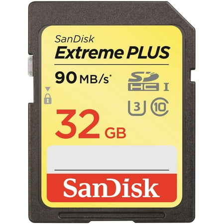 SanDisk SDSDQX032GAAW4A Extreme PLUS UHS-1 32GB microSD Card, Class 10
