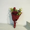 thumbnail image 4 of Lerman Decor Red Rose bouquet wrapped, 4 of 4