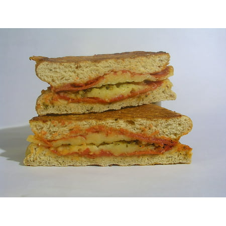 Dining Toast Tomato Food Sandwich Heat Lunch Poster Print 24 x