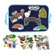 thumbnail image 4 of Tablero de cuentos de fieltro para niños y niñas de 3 años en adelante, juego de guardería sensorial plegable y portátil, regalos del Día cabra, 4 of 8