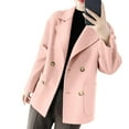 thumbnail image 4 of Sakmal Women Barn Jacket Peacoat Plus Size Pink Jacket Women Fall Clothes M, 4 of 7