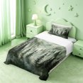 thumbnail image 5 of meiyoeat Green Pine Green Twin Sheets For Girls,Nature Scenery Bedding For Adults,3-Piece, 5 of 6
