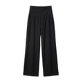thumbnail image 5 of Lvshlubb Maternity Pants for Work Women Winter Pregnancy Clothes Solid High Waisted Casual Straight Leg Maternity Bottoms, 5 of 5