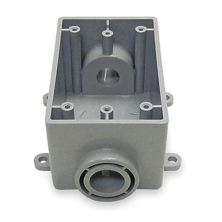 Cantex Weatherproof Electrical Box 1 Gang 2 Inlet Pvc