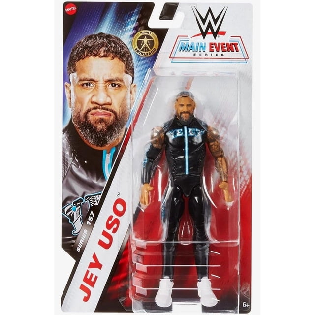 Figura de acción Mattel WWE Jey USO Main Event Series #157