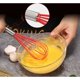 thumbnail image 3 of Batidor de cocina de silicona y mango de acero de 25cm/clásico manual batidor de huevo utensilio de cocina mezcla uniforme color al azar, 3 of 5