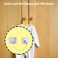 thumbnail image 4 of Cerradura de seguridad Universal para niños, cerradura de puerta de aleación de aluminio para niños con cilindro de bloqueo, dispositivo de protección flexible para niños de ajuste firme, 4 of 8
