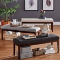 thumbnail image 2 of iNSPIRE Q Hawthorne Upholstered Espresso Finish Bench by  Bold, 2 of 5