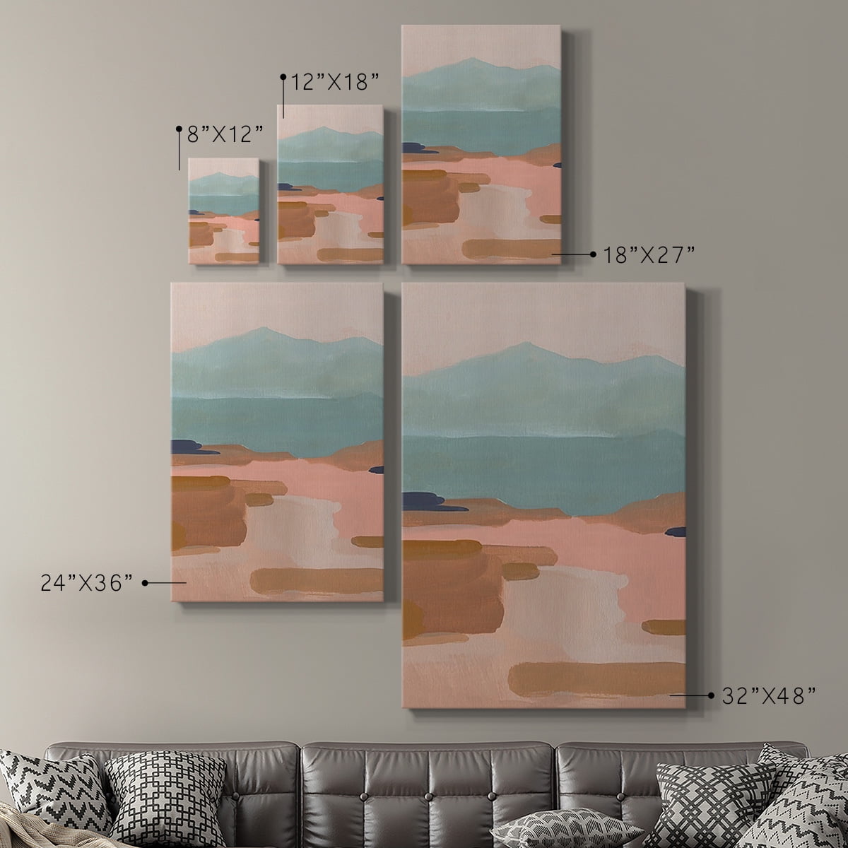 Desert Sunrise I Premium Gallery Wrapped Canvas - Ready to Hang