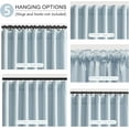 thumbnail image 3 of Blackout Curtains 63 Inch Length 2 Panels Set Light Blue Thermal Insulated Room Darkening Drapes for Bedroom, Living Room Black Out Curtain with Rod Pocket & Back Tab, 50", 3 of 15