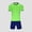 Green, variant on Boys Active Shorts Sets Size 6, Performance Shirt Athletic Basketball Shorts Sport Outfit 2-Piece White(5-13T)