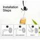 thumbnail image 5 of 5 Pack Coat Hooks With 10 Pieces Screws (black), 5 of 5