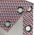 thumbnail image 4 of Ambesonne Geometric Grommet Curtain, Mosaic Grid Pattern, 50" x 96", Dark Coral Navy Blue, 4 of 6