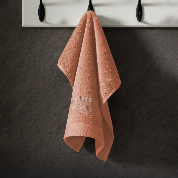 Btomtd Soft Cotton Bath Towels for Shower, Thick and Absorbent Hand Towels for Household Use, Plush Bathroom Towel and Washcloth for Face and Body, 1-Pack, Size 29" x 13", Orange