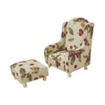 thumbnail image 2 of Conjunto de muebles para casa de muñecas, accesorios para fotos, mini sofá otomano vintage, regalos de cumpleaños, decoración, modelos de muebles para Beige, 2 of 8