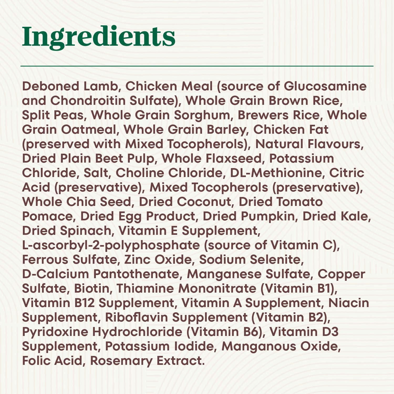 Nutro Natural Choice Large Breed Adult Dry Dog Food Lamb & Brown Rice Recipe 9.07kg