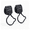 Black, variant on Benoxine Baby Stroller Hooks Brown 2 Pack PU Leather Zinc Alloy Anti Slip Durable