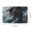 thumbnail image 3 of Haiem Cloud White Dragon Front Door Mat Indoor Outdoor Entrance, Waterproof All-Season, All-Weather Doormat, Durable Flannel Fabric, Fade Resistant, Low Profile, 16x24in, 3 of 8