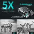 thumbnail image 3 of Night Vision Goggles,1080p 984Ft 7 Level Rechargeable Digital Infrared Night Vision Scope with 3800 MAh,850NM 2.4" Large Viewing Screen 5x Optical Zoom for Hunting Travel Surveillance, 3 of 7