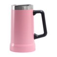 thumbnail image 1 of Yuarrent Taza de vacío a prueba de fugas, lavable, antideslizante, reutilizable, aislamiento térmico, 709ml, botella de agua de repuesto para oficina Suministros térmicos Rosado Yuarrent HA074472-03, 1 of 6