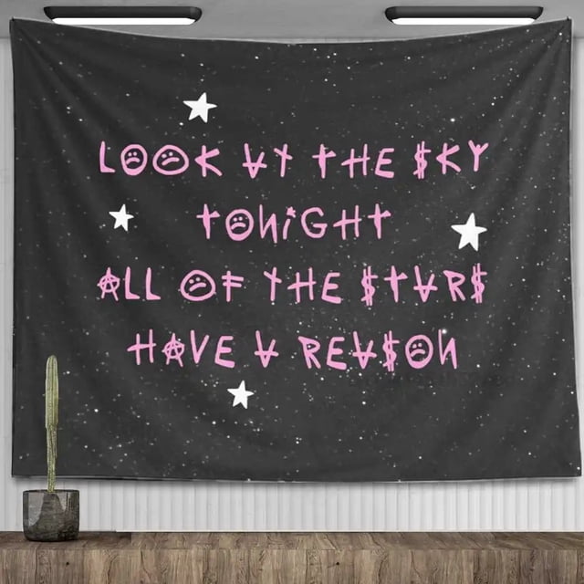 Tapiz de pared Look At The Sky Twilight, 150 x 100 cm, poliéster