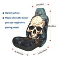 thumbnail image 2 of Lsque Vintage Leaf Flower Skull Pattern Car Seat Covers for Front Seats , Waterproof Seat Covers for Cars, Sporty Front Seat Covers,Car Seat Cover Protector Front Seats, 2 of 5