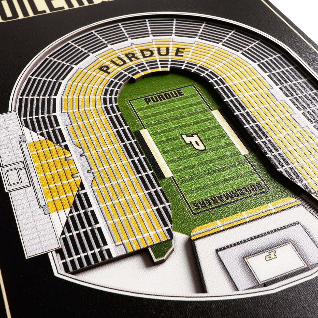 Purdue Boilermakers 8'' x 32'' 3D StadiumView Team Banner