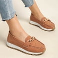 thumbnail image 3 of Chain Decor Slip On Loafers, Casual Platform Walking Shoes (Women's), 3 of 6