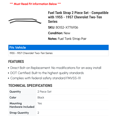 thumbnail image 2 of Fuel Tank Strap 2 Piece Set - Compatible with 1955 - 1957 Chevy Two-Ten Series 1956, 2 of 2