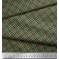 thumbnail image 3 of Soimoi Modal Satin Fabric Diagonal Check Print Fabric by Yard 42 Inch Wide, 3 of 3