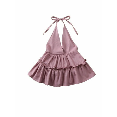 

Newborn Infant Baby Girl Cotton Linen Romper Dress Jumpsuit Outfits Set Summer