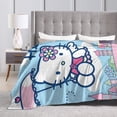 thumbnail image 5 of Hello Kitty Blanket, Super Soft Throw Blanket, Cozy Flannel Blankets For Boys Girls, Warm Blankets For Couch Sofa Bed, 60"X50", 5 of 9