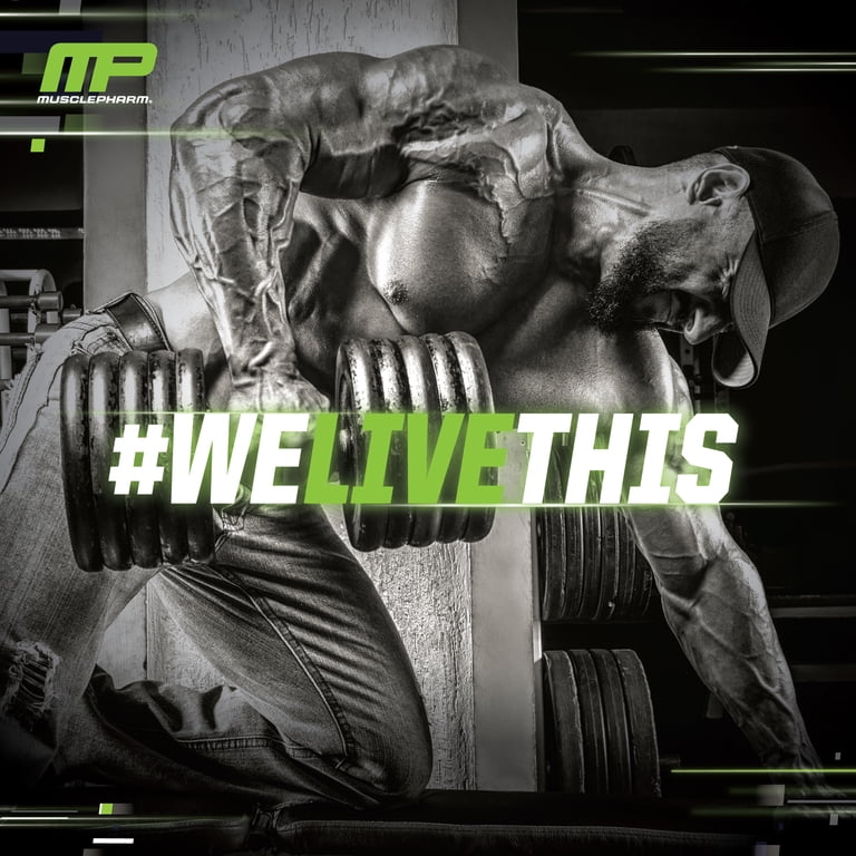 MusclePharm, Pre Workout Powder, Assault, 30 Servings, Blue