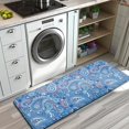 thumbnail image 3 of Blue Paisley Pattern Kitchen Rug Mat,Kitchen Runner Rugs Non Skid Washable,Decorative Kitchen Floor Mats for Kitchen,Sink,Laundry,17"x47.2", 3 of 7