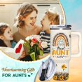 thumbnail image 4 of Gifts for Aunt, Auntie Gifts - Aunt Gifts from Niece, Nephew - Christmas Gifts For Aunt, Birthday Gift, Mothers Day Gifts for Auntie - Gifts for New Aunt - 40oz Sunflower Tumbler With Handle & Straw, 4 of 7