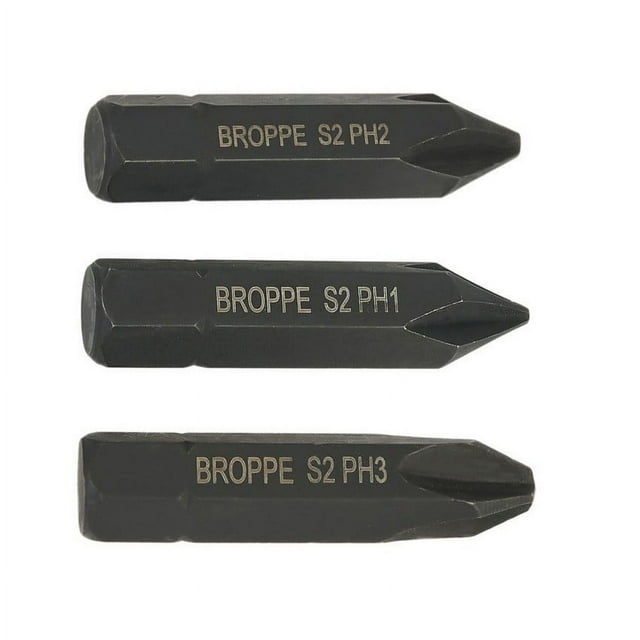 3 Pcs Embouts de Tournevis 36Mm Tige Hexagonale Croisée Ensemble d'Embouts de Tournevis Ph1 Ph2 Ph3 pour Outils à Main