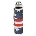thumbnail image 2 of American Flag Star 32oz Water Bottles with Straw Tritan Leakproof Sports Bottle BPA Free Clear for Fitness Gym Swimming Cycling, 2 of 7