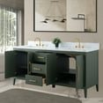 thumbnail image 3 of Vanity Art 72” Double Sink Bathroom Vanity Cabinet with Engineered Marble Countertop, 3 of 11