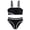 Black, variant on WUANDIXFA 2 Piece Swimsuit for Teens Girls Bikini Set Tween Girl Swimsuit Two Piece High Waist Bathing Suit 11-12 Years,Black