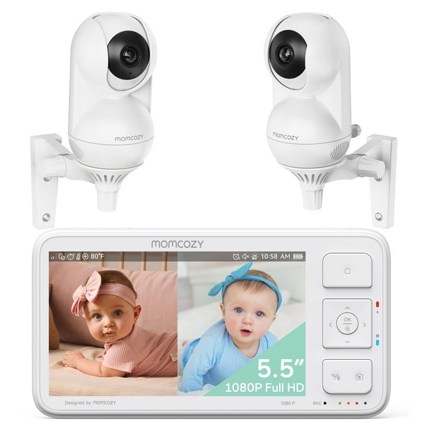 Monitor para Bebés Momcozy BM03 5.5" 1080P 2 Cámaras 5000mAh