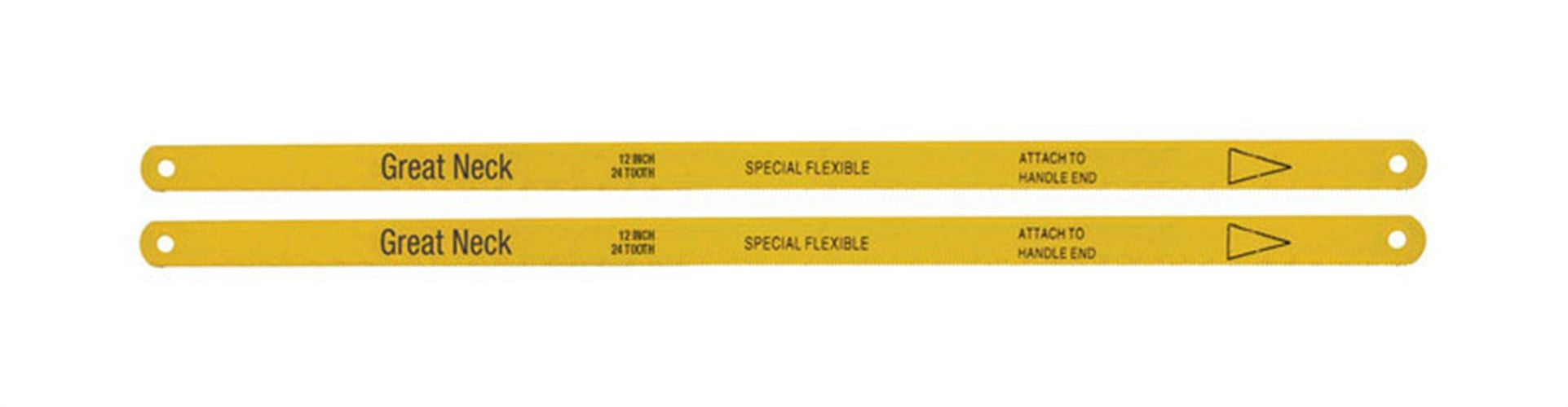 Great Neck 12 in. Steel Hacksaw Blade 24 TPI 2 pc.