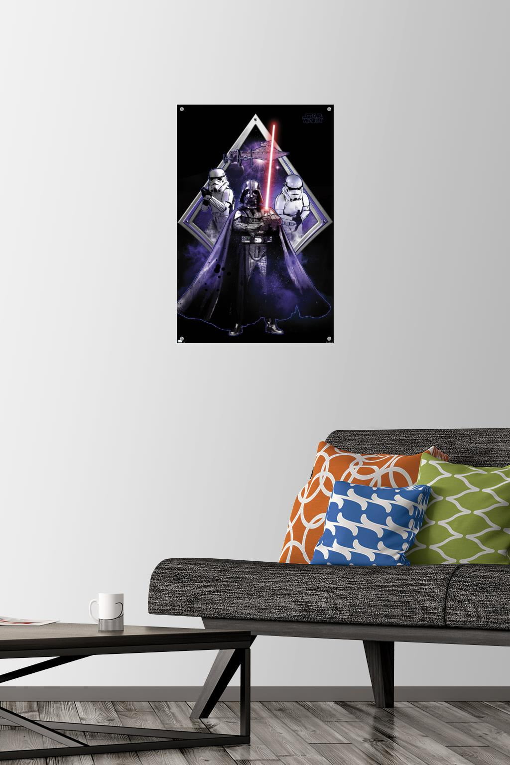 Star Wars: Original Trilogy - Villains Badge Wall Poster with Pushpins, 14.725" x 22.375"