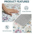 thumbnail image 3 of Dowellia Rugs for Bedroom,4x6 Rug - Stain Resistant Washable Rug, Anti Slip Backing Rugs for Living Room, Foldable Vintage Small Area Rugs, Indigo, 3 of 6