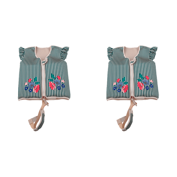 Chaleco Natación para Ropa Flotabilidad Ayuda La Unisex (rayas) Verde