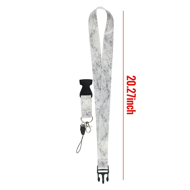 Cordón para teléfono móvil estampado con hebilla desmontable, cordón de poliéster, funda para tarjeta de identificación, cordón decorativo
