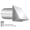 Stainless Steel-4 Inch, variant on 3 Inch Black Metal Exhaust Vent Hood For Outdoor Duct And Range Hood