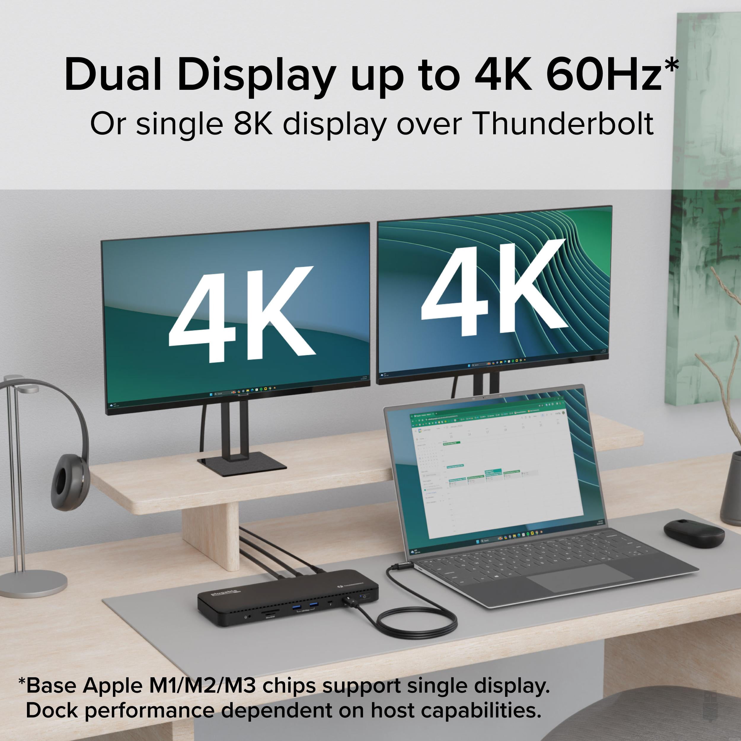 Plugable TBT4-UD5 USB Type-C Dual Display Laptop Docking Stations