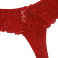 thumbnail image 4 of jobturf Women's Bikini Panties Hipsters Underwear Floral Lace Low Rised T-Back Underpants Thongs for Women 5 Pack, 4 of 4