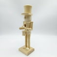 thumbnail image 3 of 25.5cm Christmas Nutcrackers King Soldier Wood Unfinished Nutcrackers Figurine Painting Craft Unpainted Puppet Ornament, 3 of 16