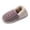 Purple, variant on Women's Puff Cotton Slippers Autumn Winter Thick Sole Warm Indoor Home Shoes Cozy Daily Footwear (Pink, 7.5)